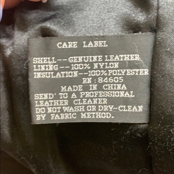 Genuine Black Leather Blazer - Picture 6 of 6